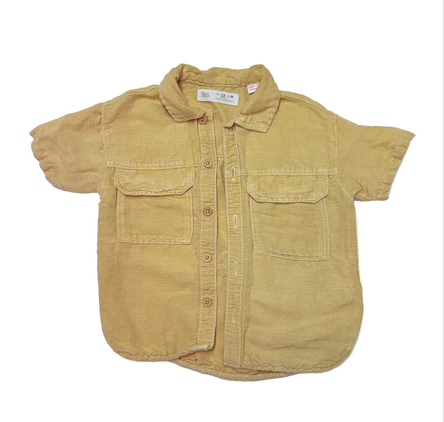 Zara Button up Shirt 2-3y