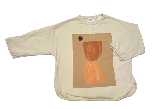 Zara Art Sweater Shirt 3T