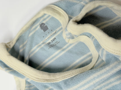 Rise Little Earthling Blue Stripe Baby Bodysuit Unknown Size