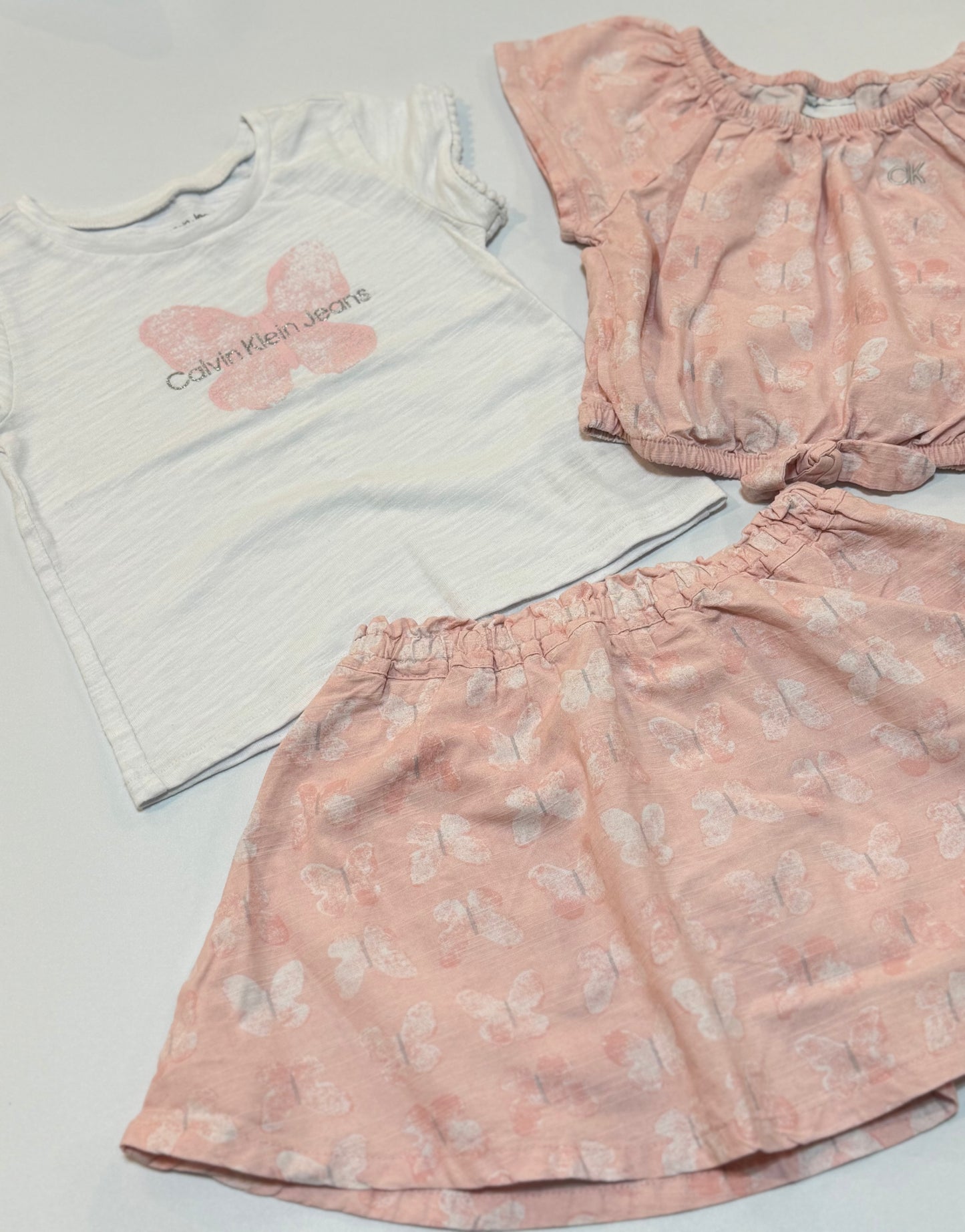Calvin Klein Butterfly 3t 3pc Skort Set