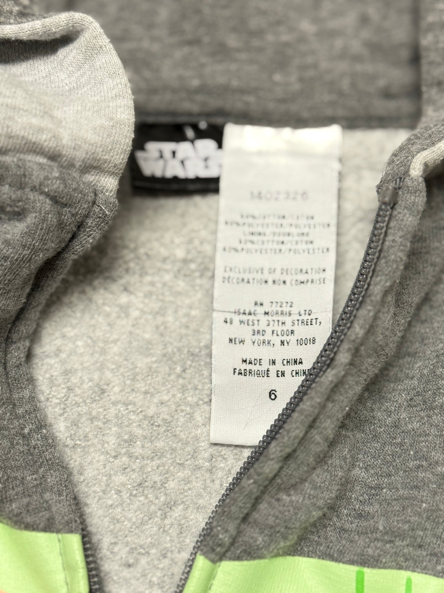 Star Wars Baby Yoda Sweater 6y