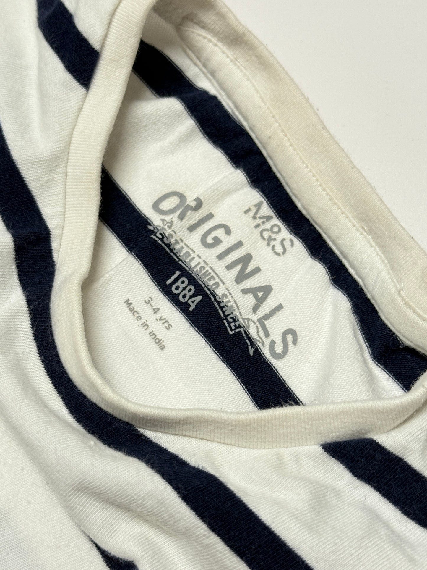 M&S Striped Shirt 3-4y