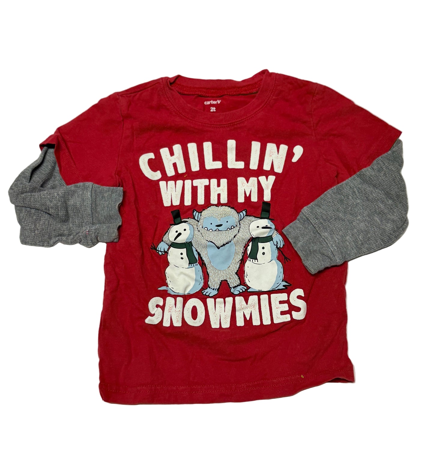 Carter's Chilli with my Snowmies Shirt 2T