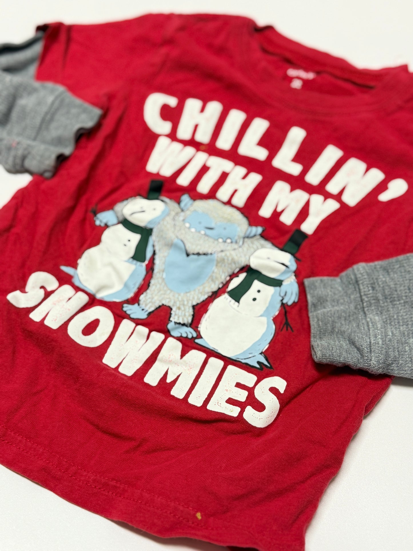 Carter's Chilli with my Snowmies Shirt 2T