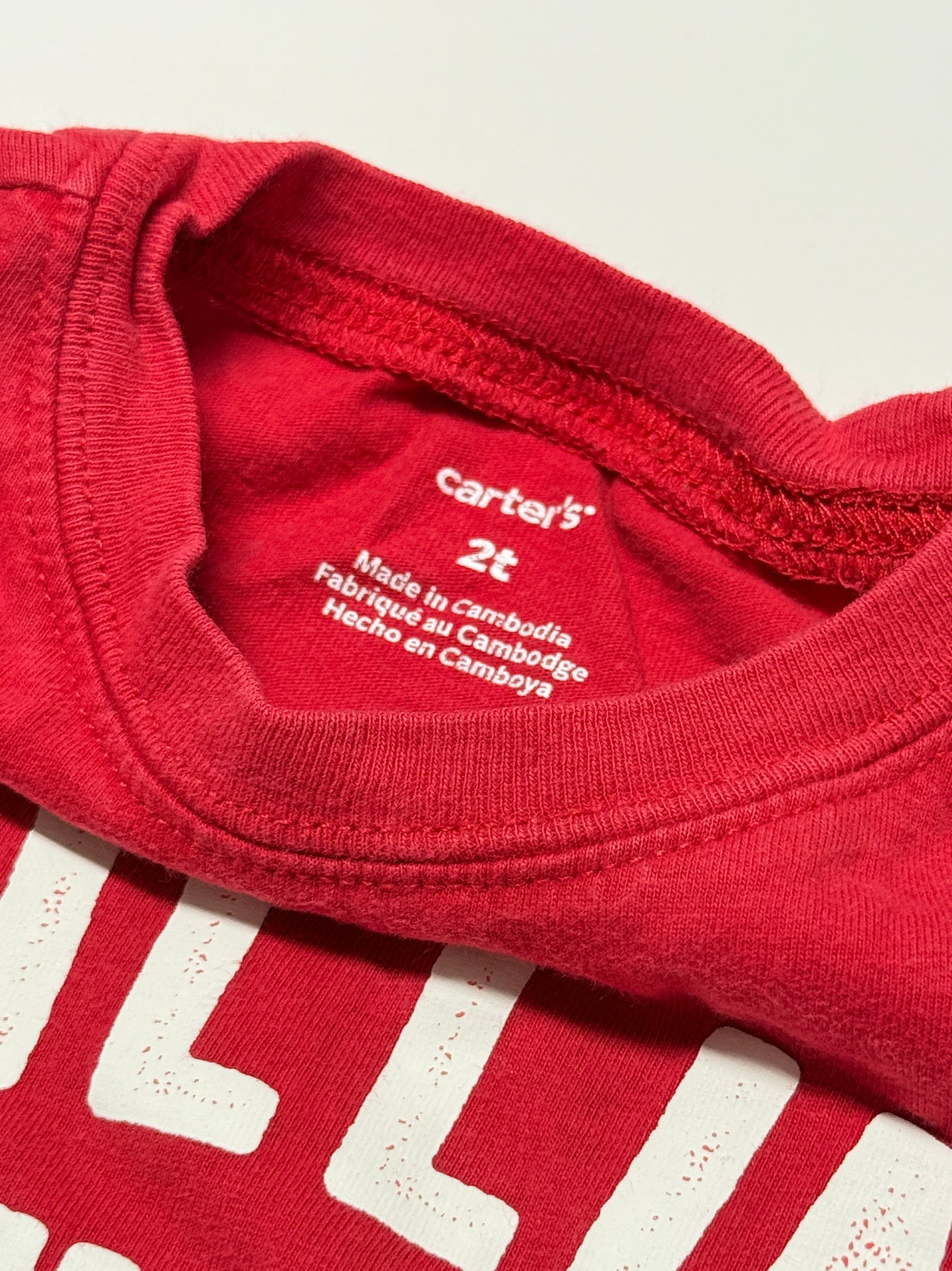 Carter's Chilli with my Snowmies Shirt 2T