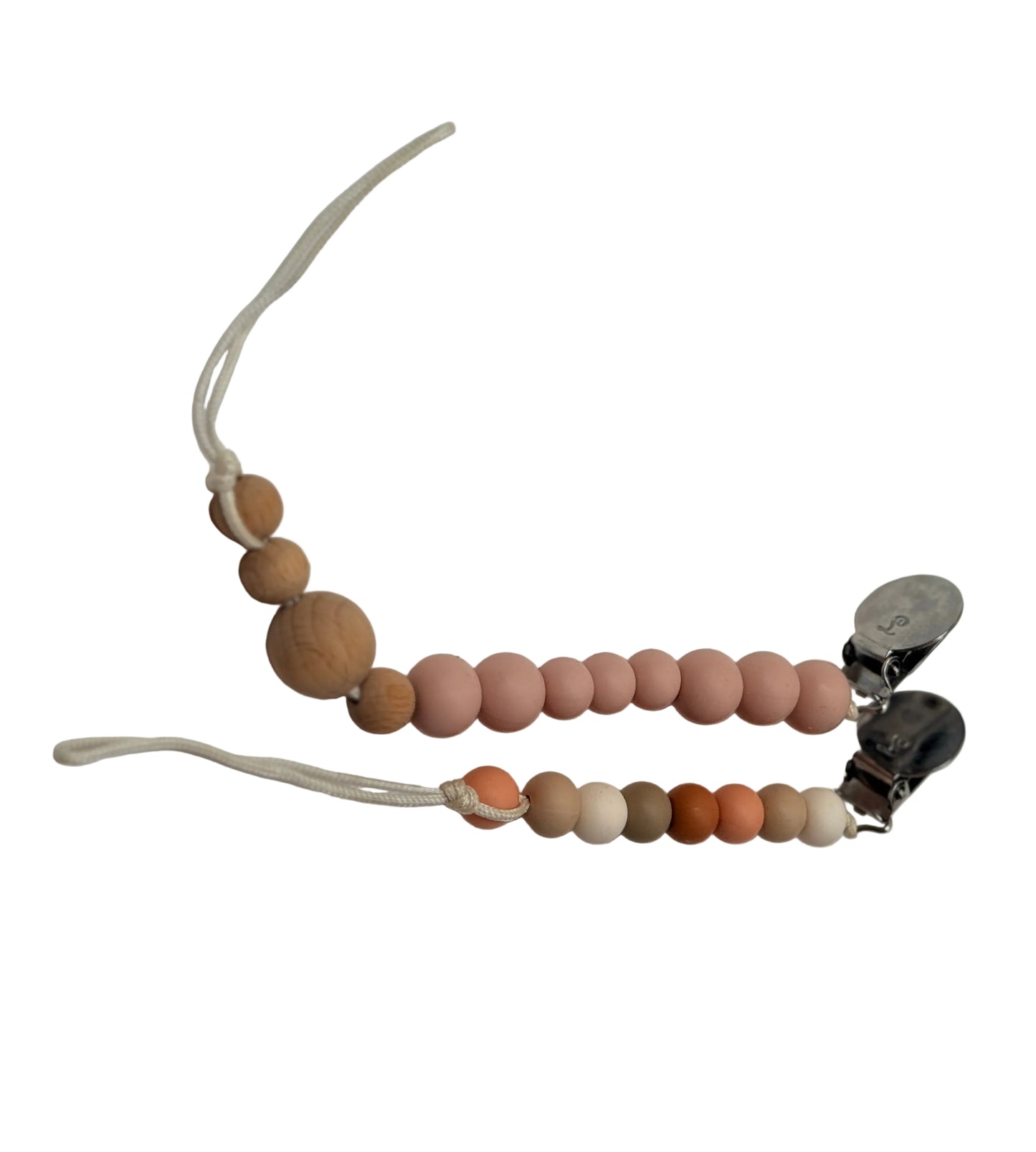 Loulou Lollipop Silicone Bead Pacifier Clips Set