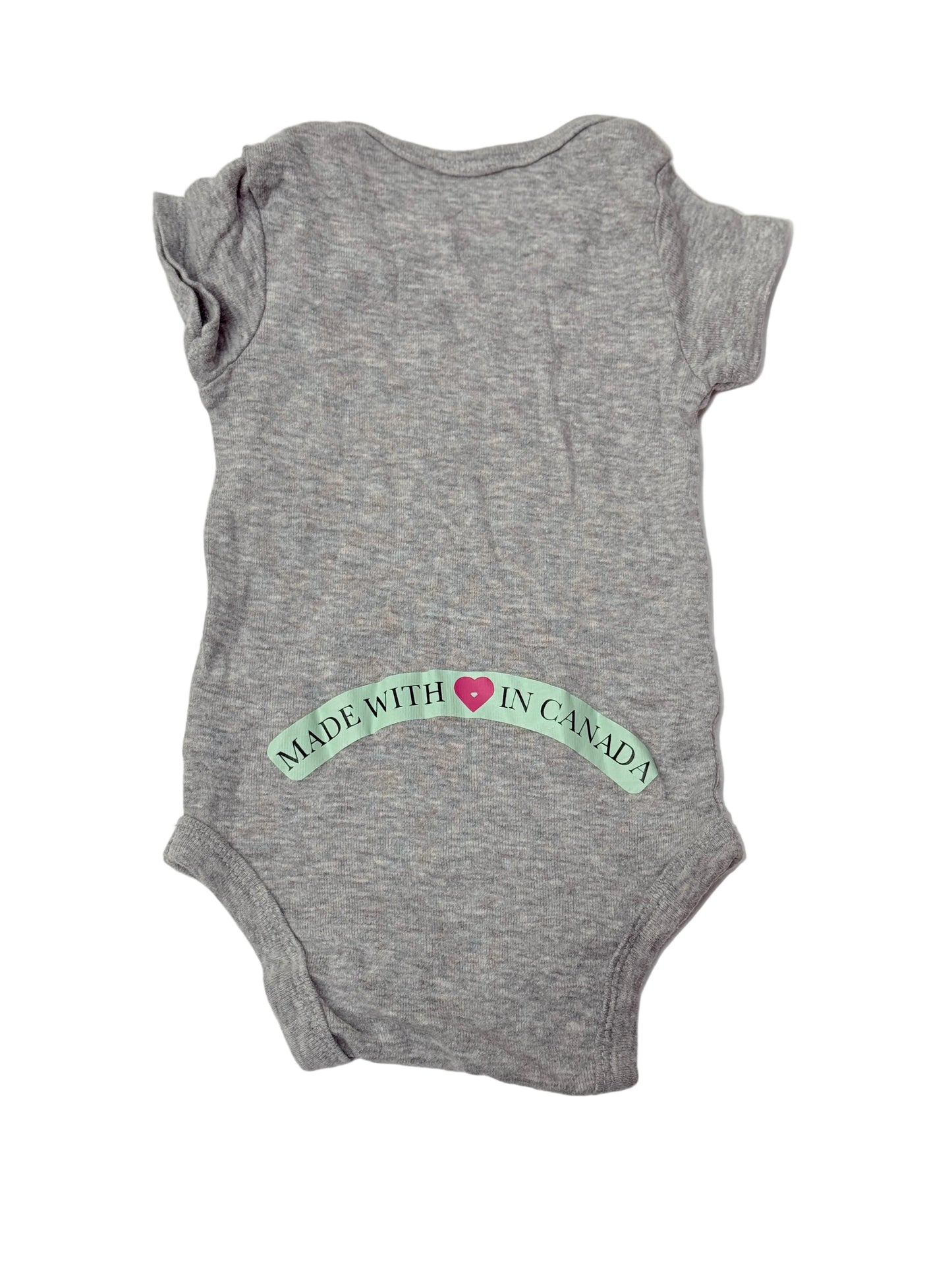 Gerber Onesie Gray Bodysuit 3-6m