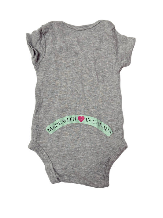 Gerber Onesie Gray Bodysuit 3-6m