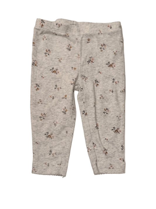 Carter's Gray Floral Leggings 6m