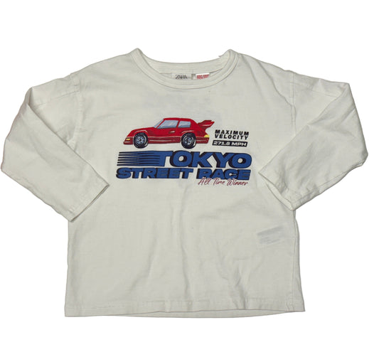 Zara Racecar Long Sleeve 4T