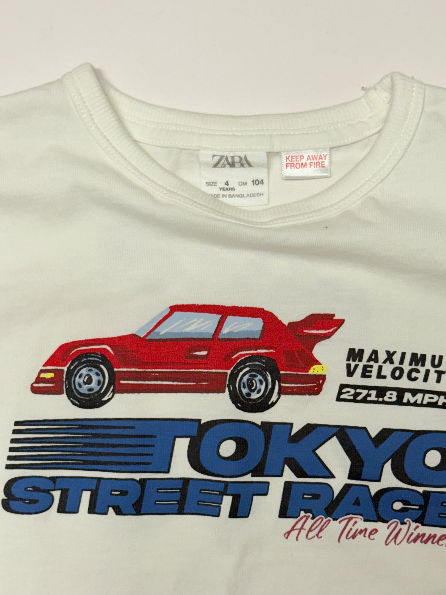 Zara Racecar Long Sleeve 4T