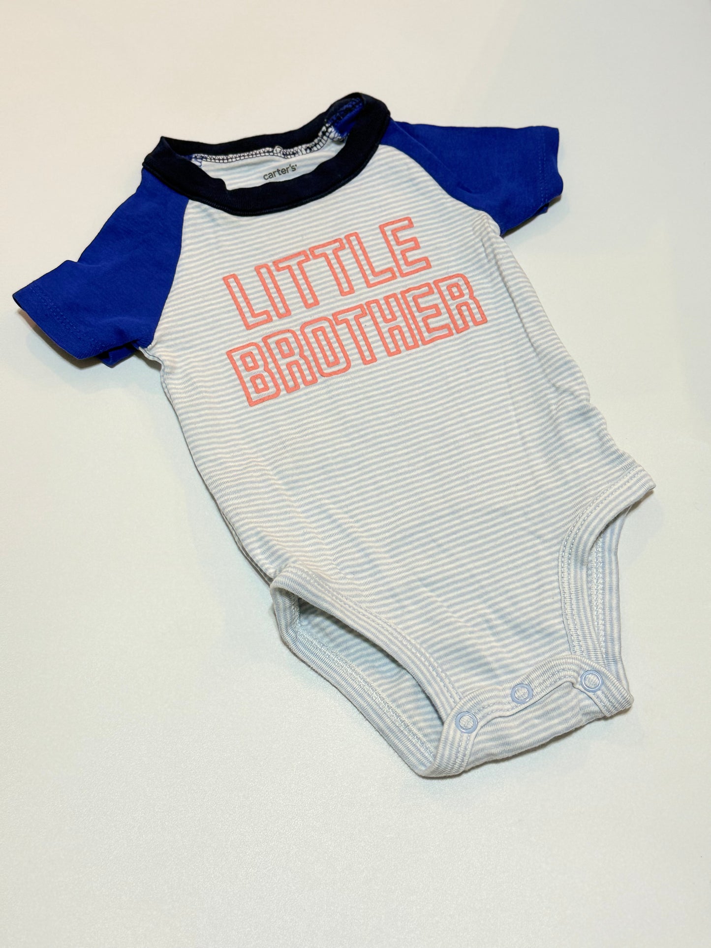 Carters Onesie 6m little Brother