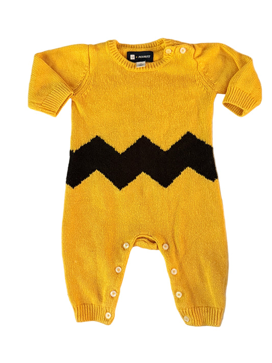 Charlie Brown Baby Gap Knit Onesie 3-6m fits big 6-9m