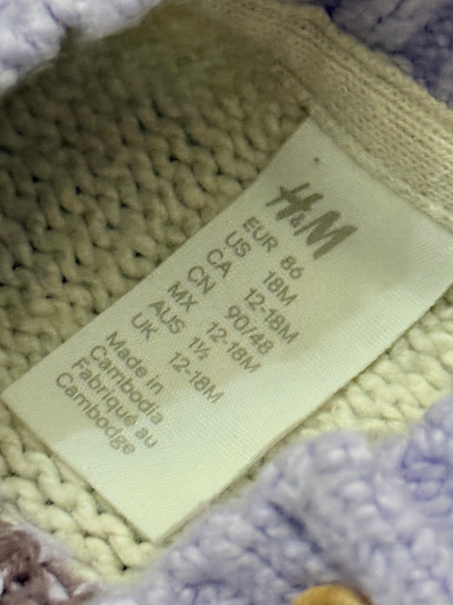 H&M Knit Sweater 12-18m