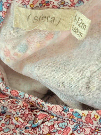 Chemise Fleurie Sfera 6-12 mois