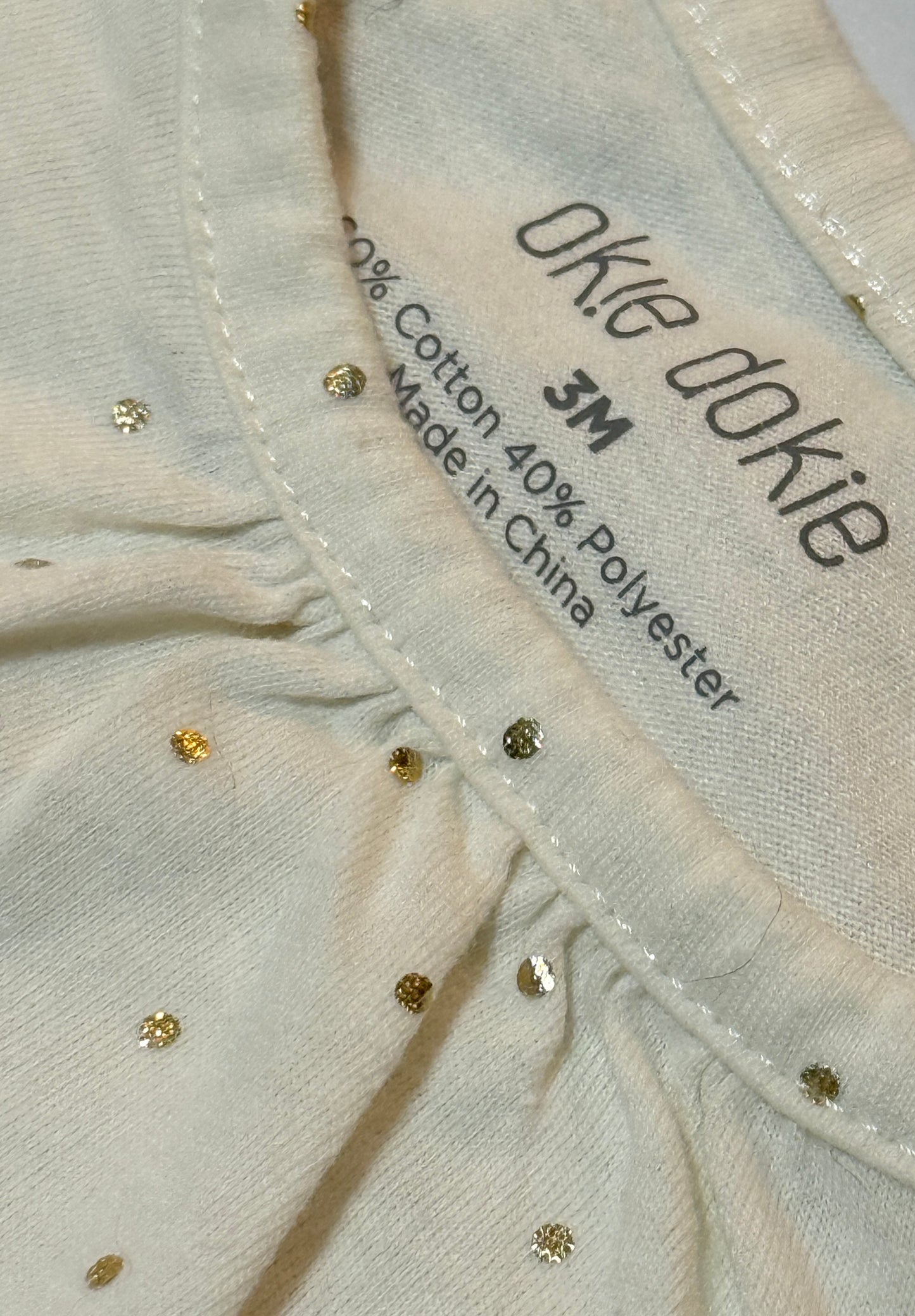 Okie Dokie Long sleeve Onesie 3m