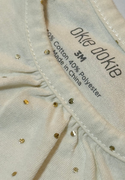 Okie Dokie Long sleeve Onesie 3m