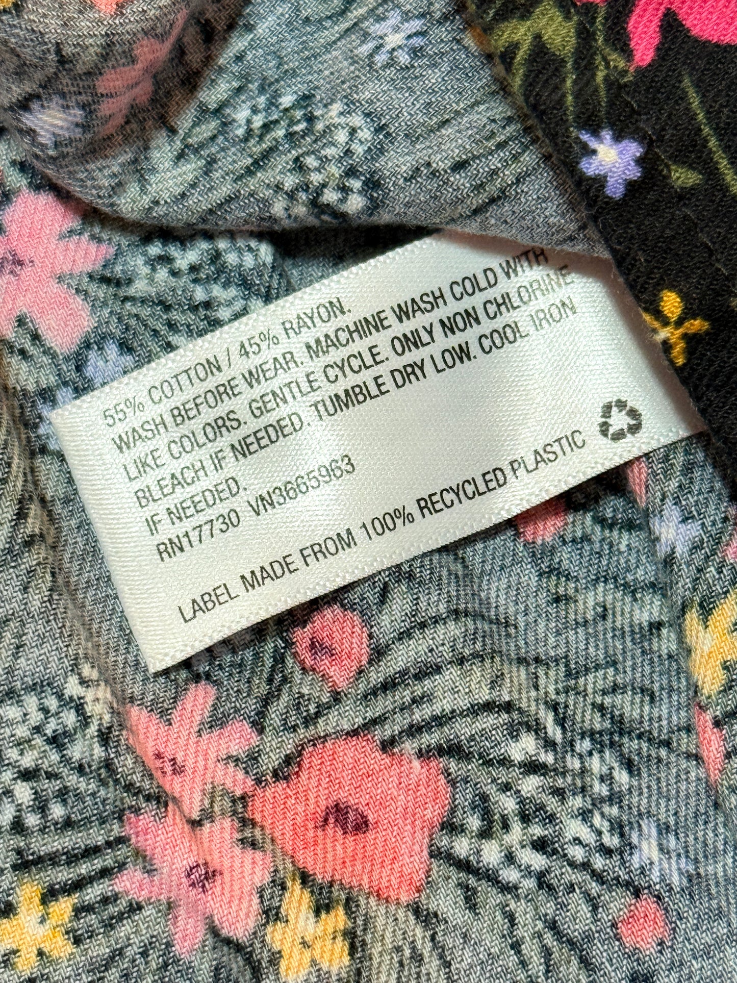 Cat & Jack 3T Long Sleeve Floral Dress