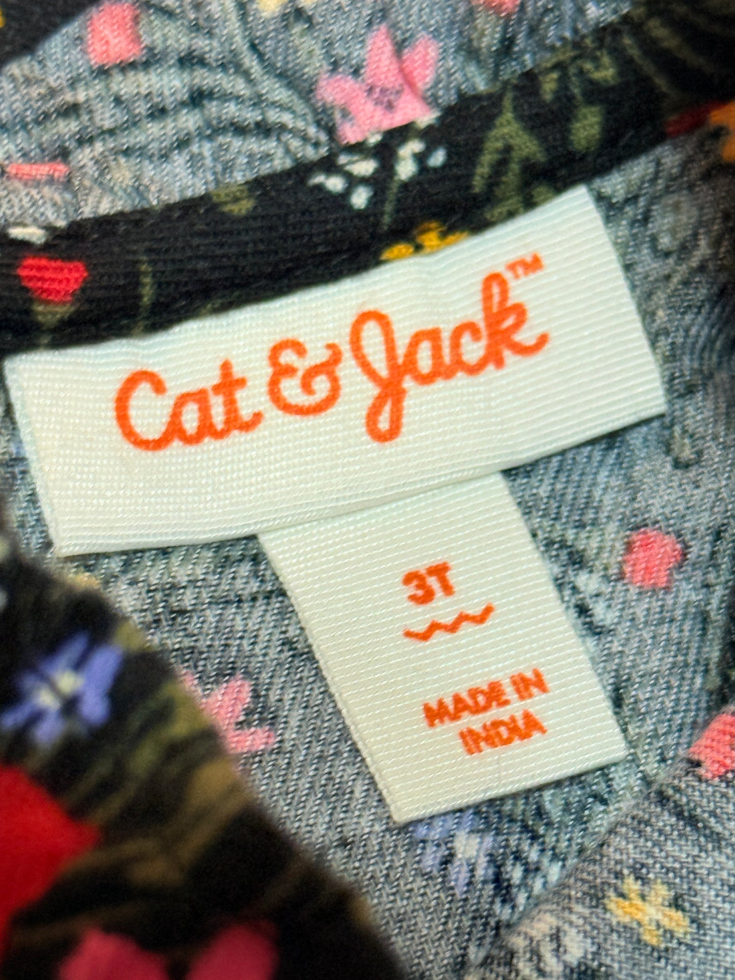 Cat & Jack 3T Long Sleeve Floral Dress