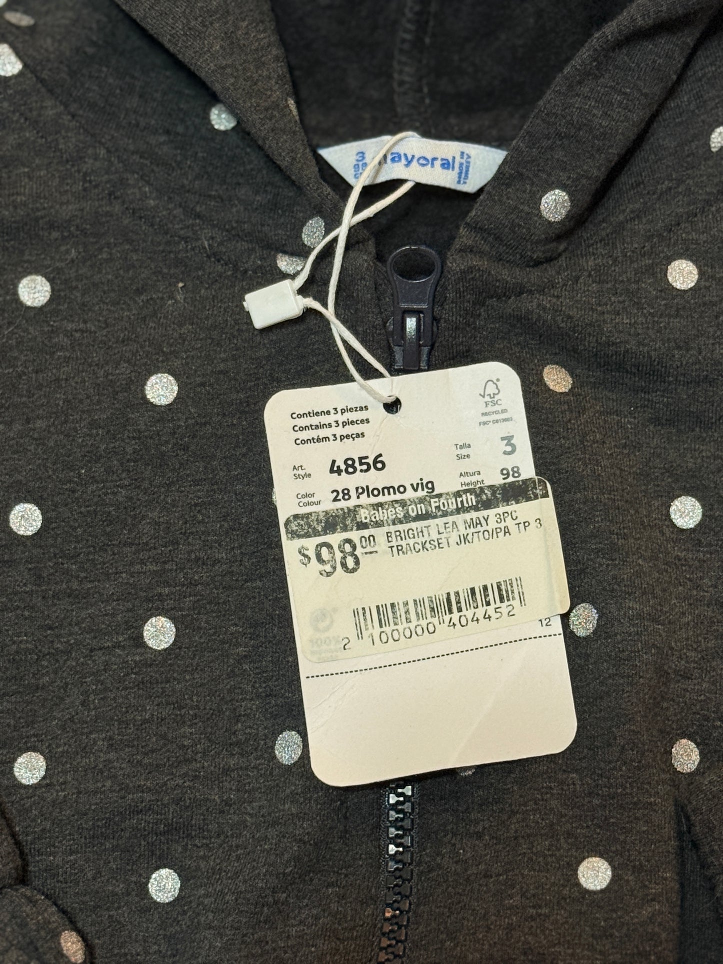 Mayoral 3y 2pc Sweat Suit NWT