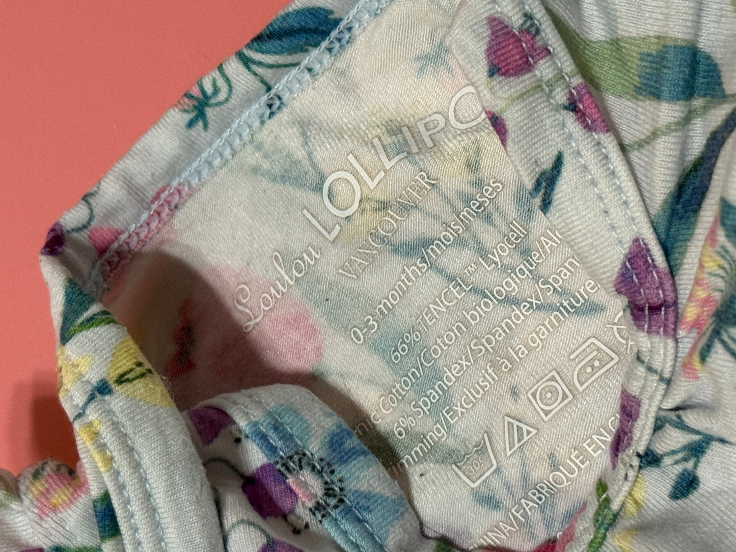 Loulou Lollipop Onesie 0-3m