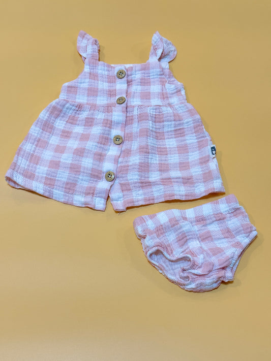 Rabbit and Bear 0-3m Dress Set
