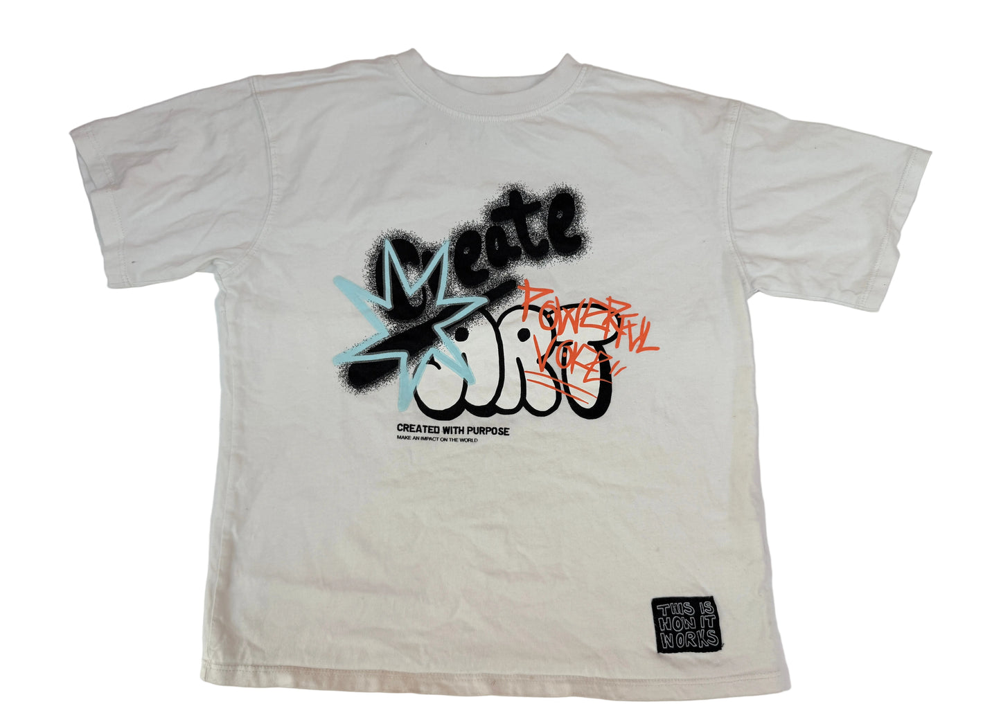 Zara Graffiti Graphic T-Shirt 8-9Y