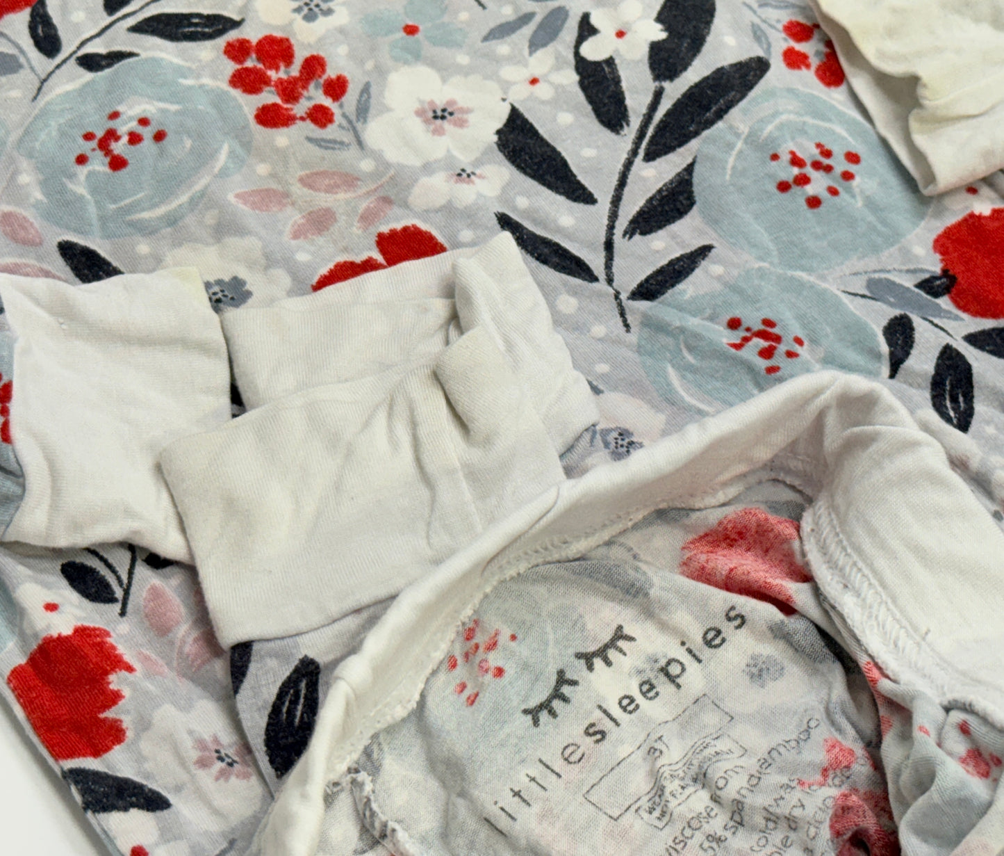 Little Sleepies Floral Bamboo Pajama Set 3T