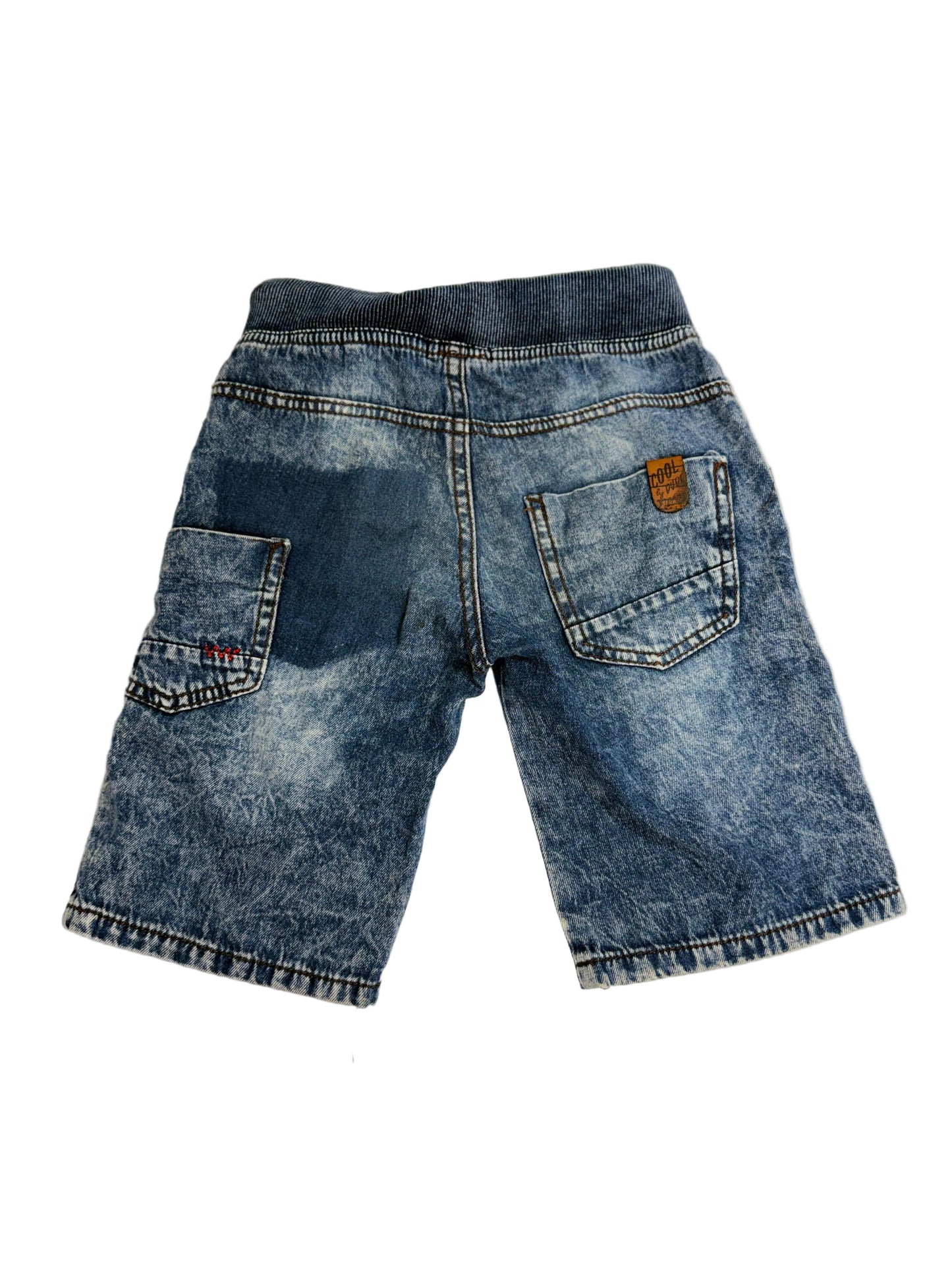 Ficcus Blue Acid Wash Denim Shorts Size 6