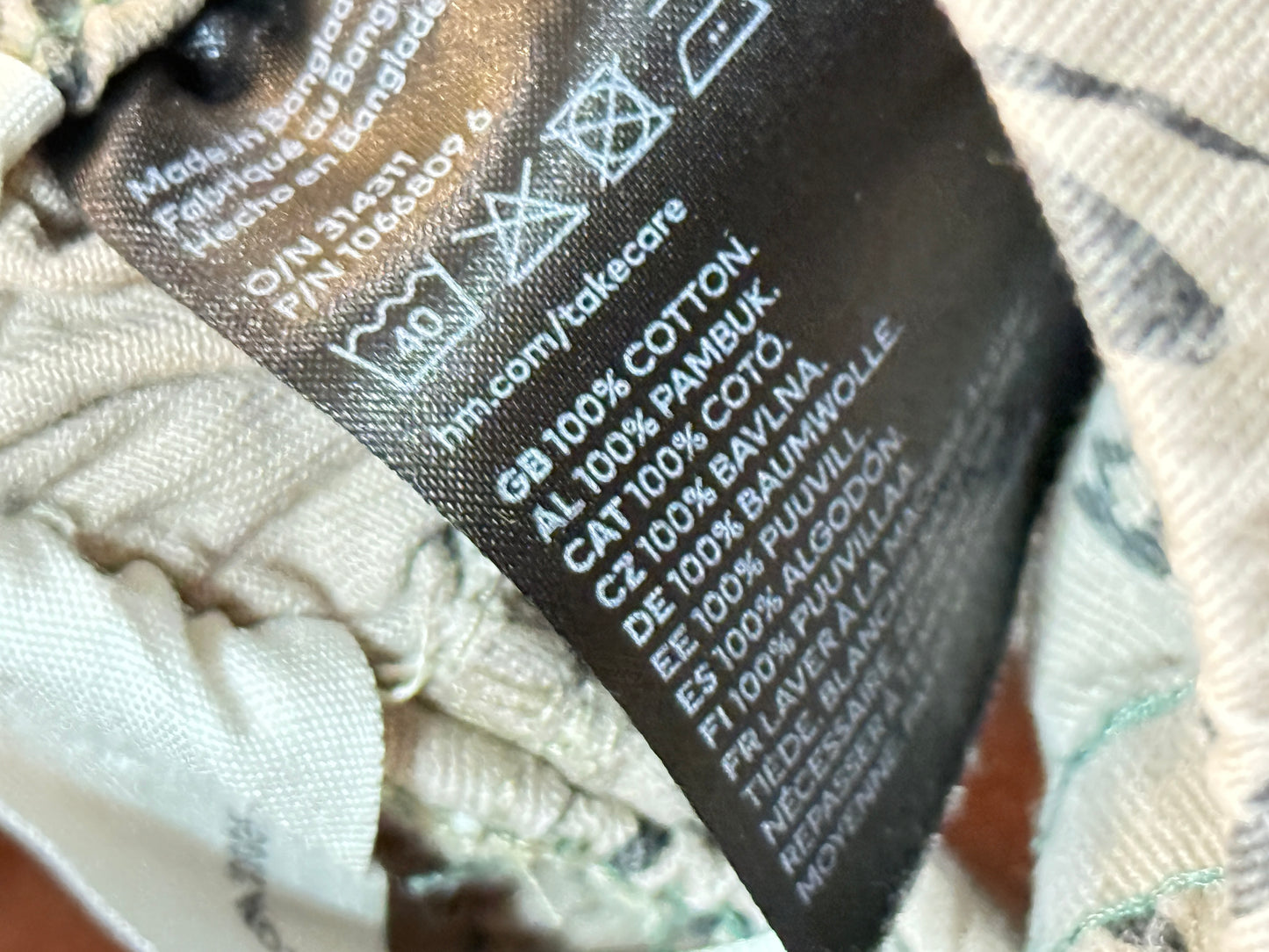 H&M DINO PANTS 2-3Y