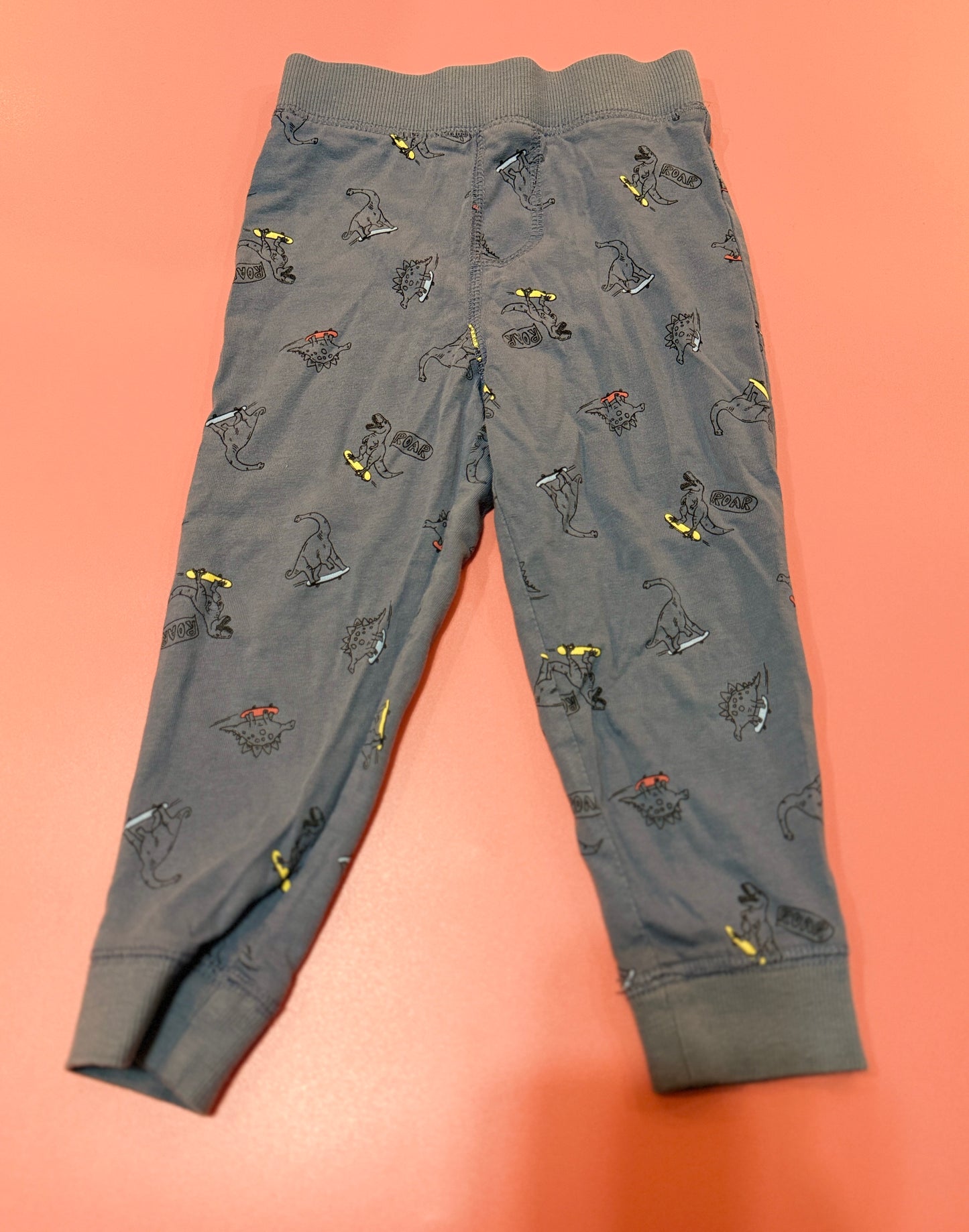 Dino Skateboarding Leggings George 2t