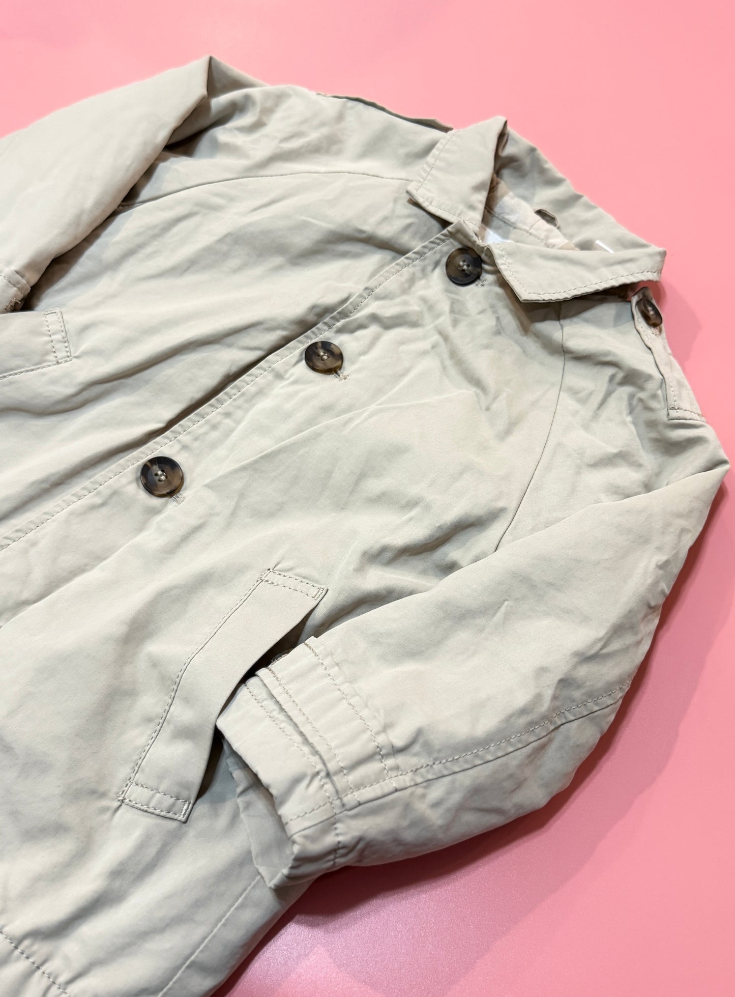 Zara Button up Trench Jacket 3-4y