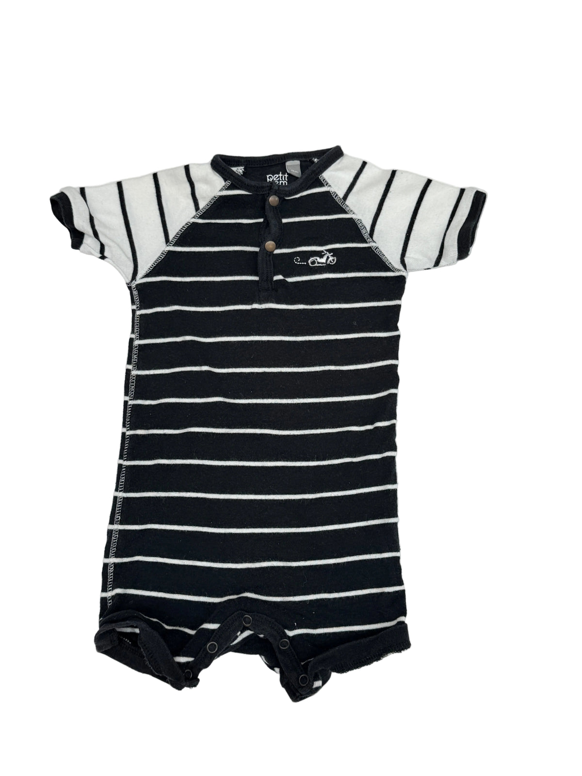 Petit Lem Signature Striped Bodysuit 9M