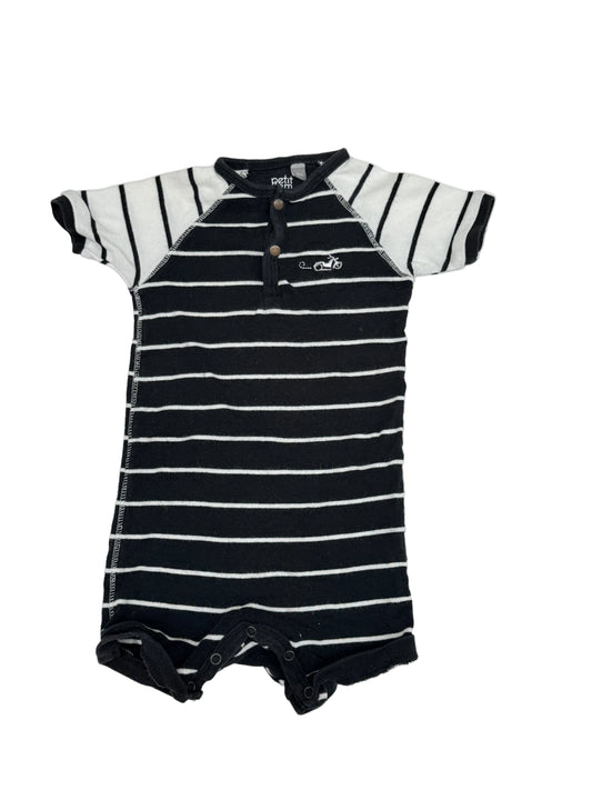 Petit Lem Signature Striped Bodysuit 9M