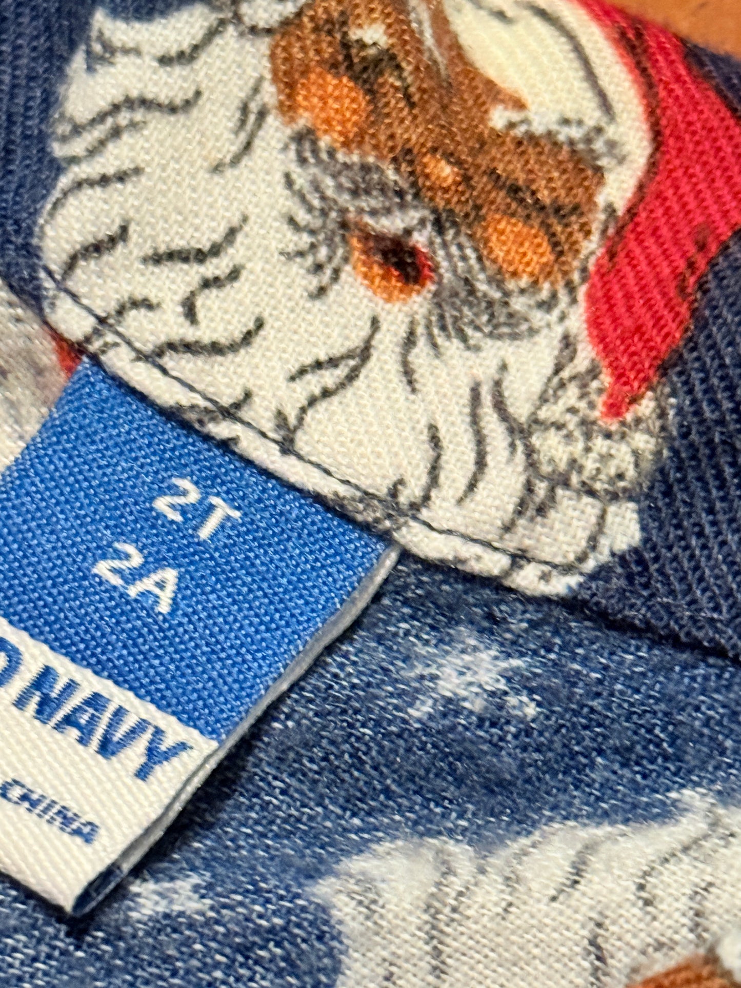 Old Navy 2pc Christmas Santa Button ups 2T