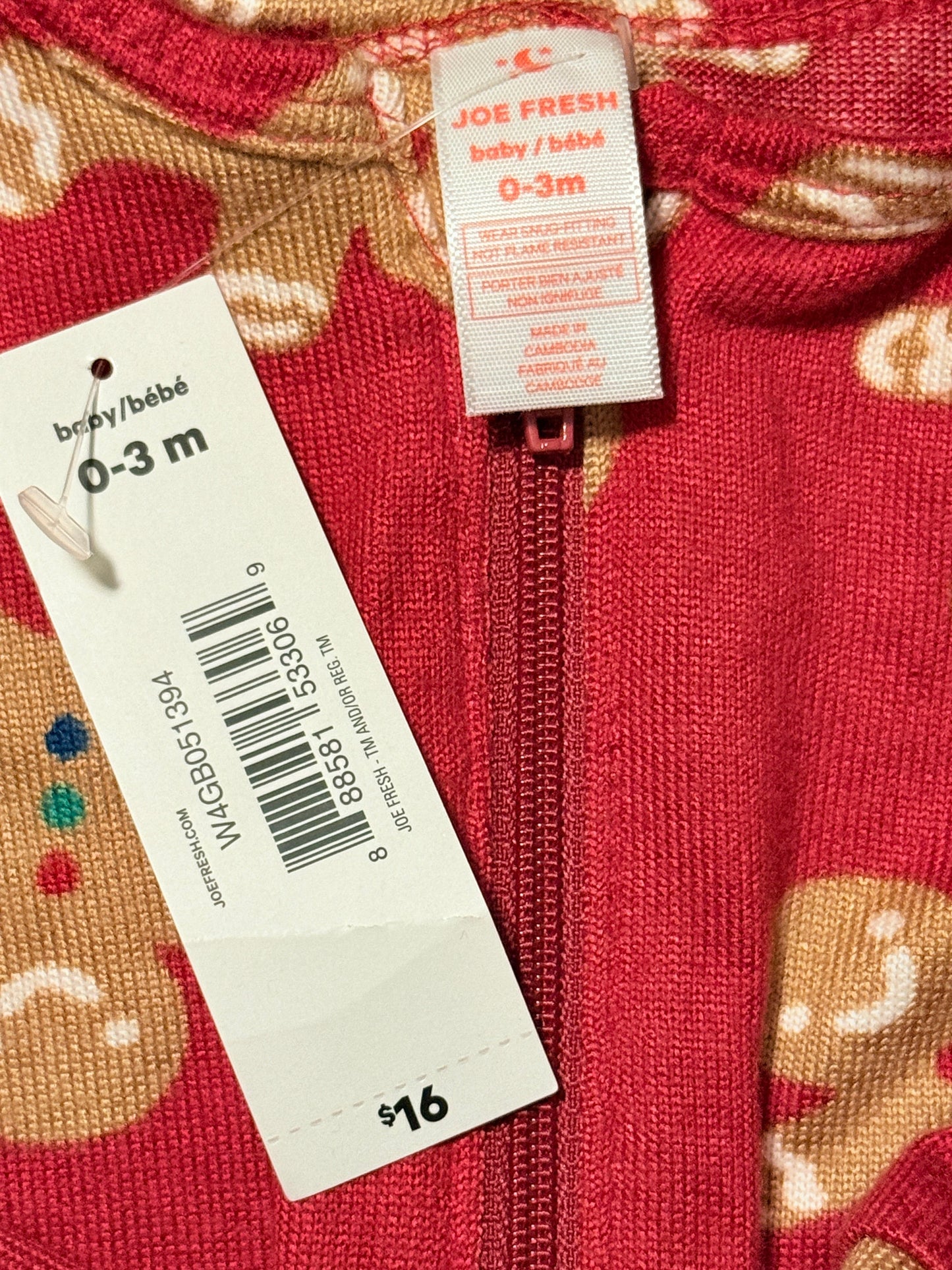 Gingerbread Sleeper 0-3m NWT