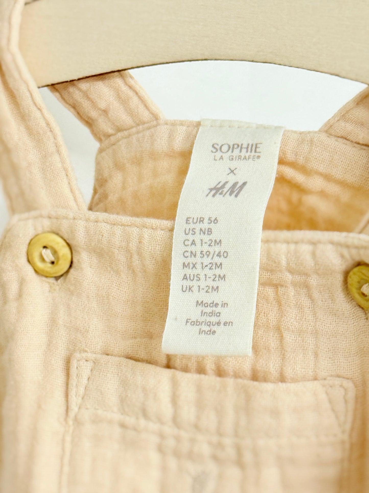 Sophie the Giraffe X H&M 2pc NB 1-2m