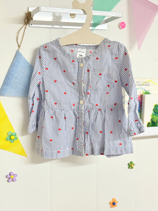 Carter's 9m Heart shirt
