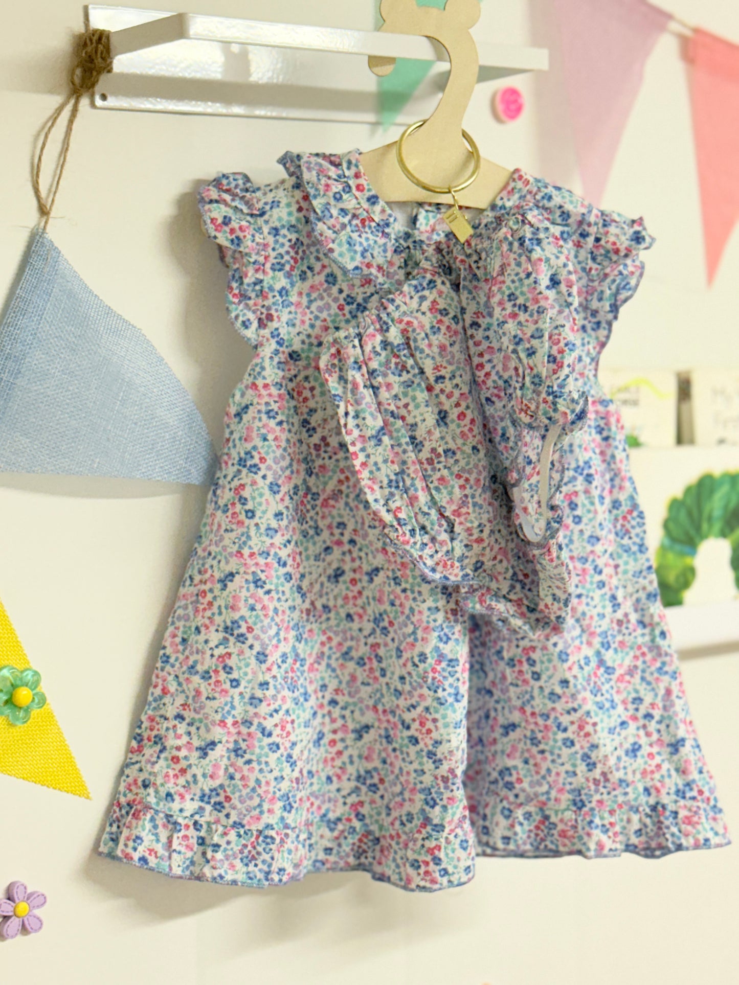 Dona Carmen 6m 2pc Cotton Dress & Diaper Cover