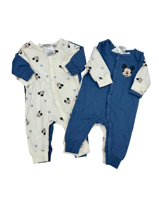 NWT - H&M Disney Mickey Mouse Sleeper 2PC Set NB