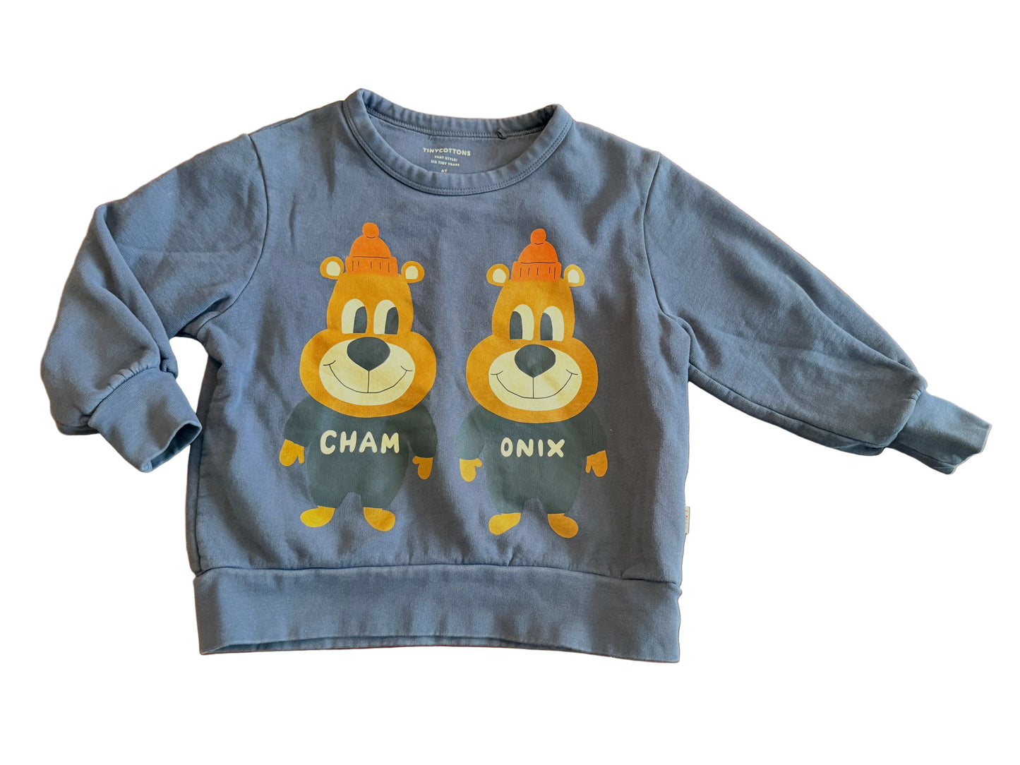Tiny Cottons Cham Onix Bear Sweatshirt 6Y