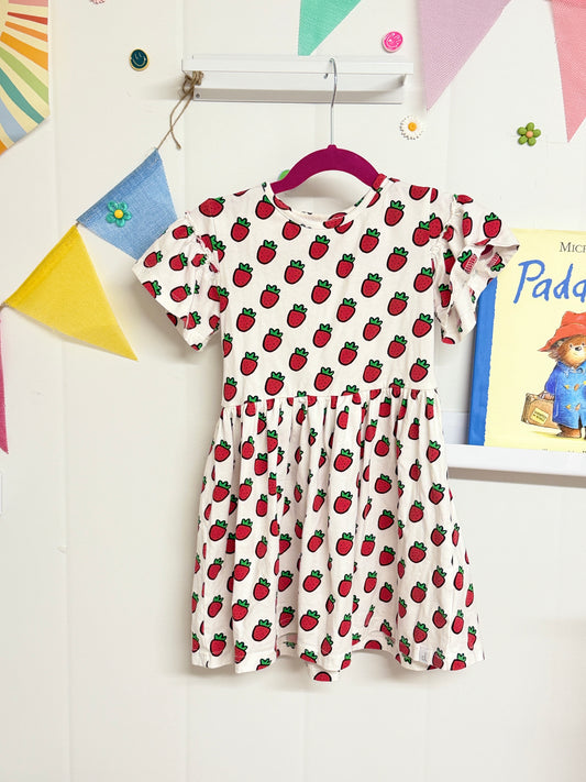 deux par deux 4t Strawberry Dress