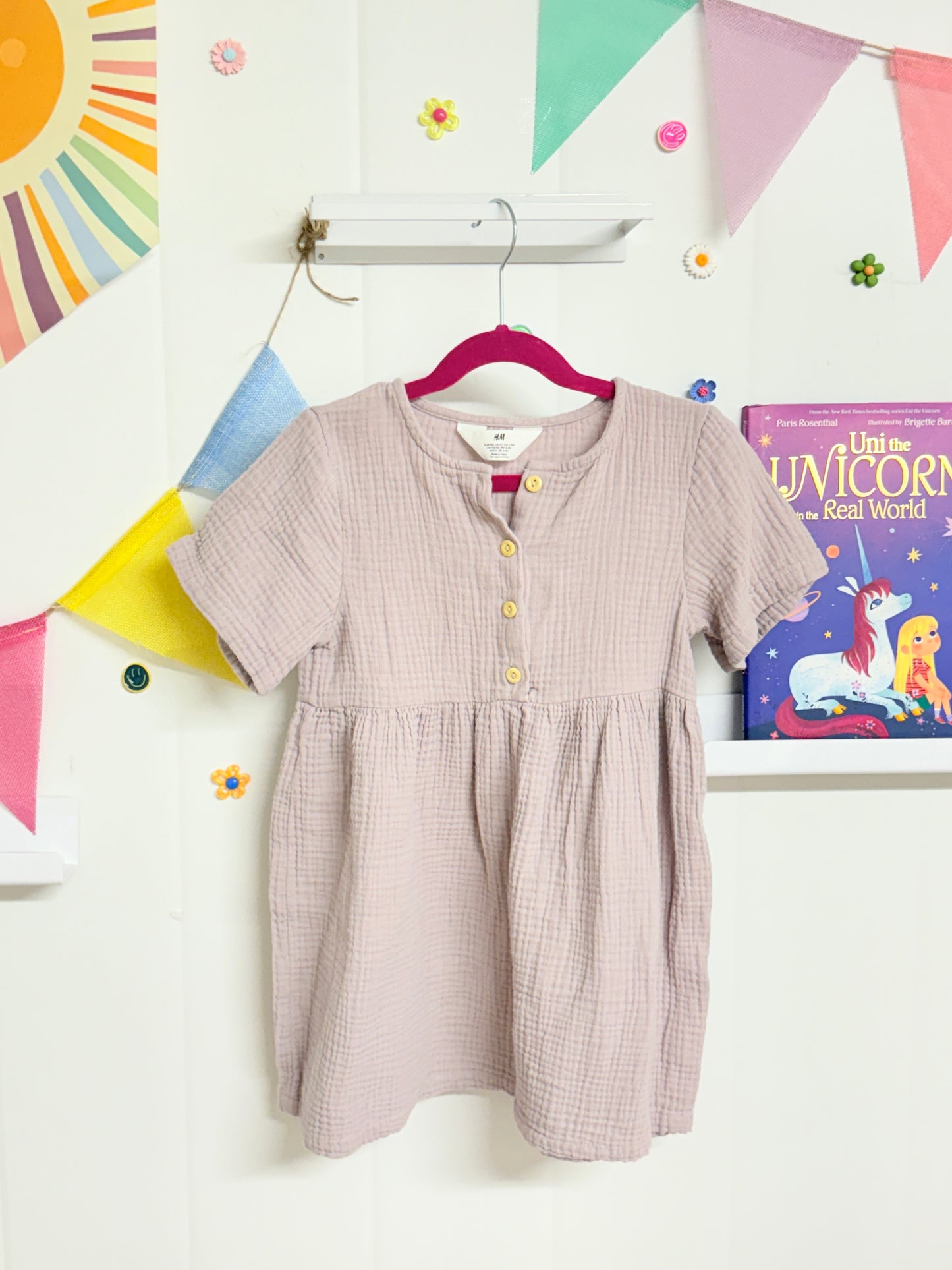 H&M Cotton Dress 3-4y