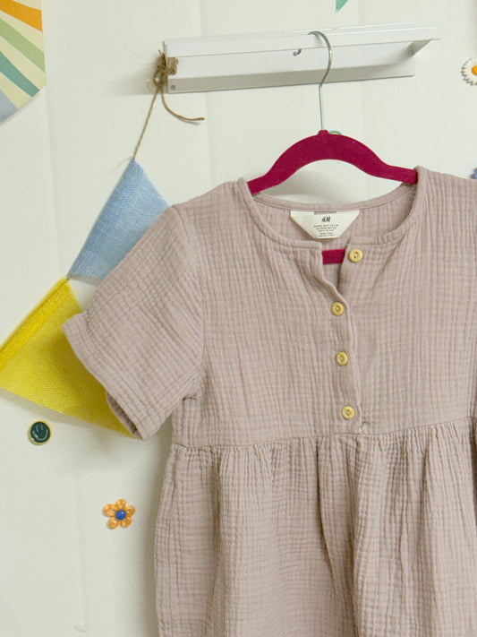 H&M Cotton Dress 3-4y