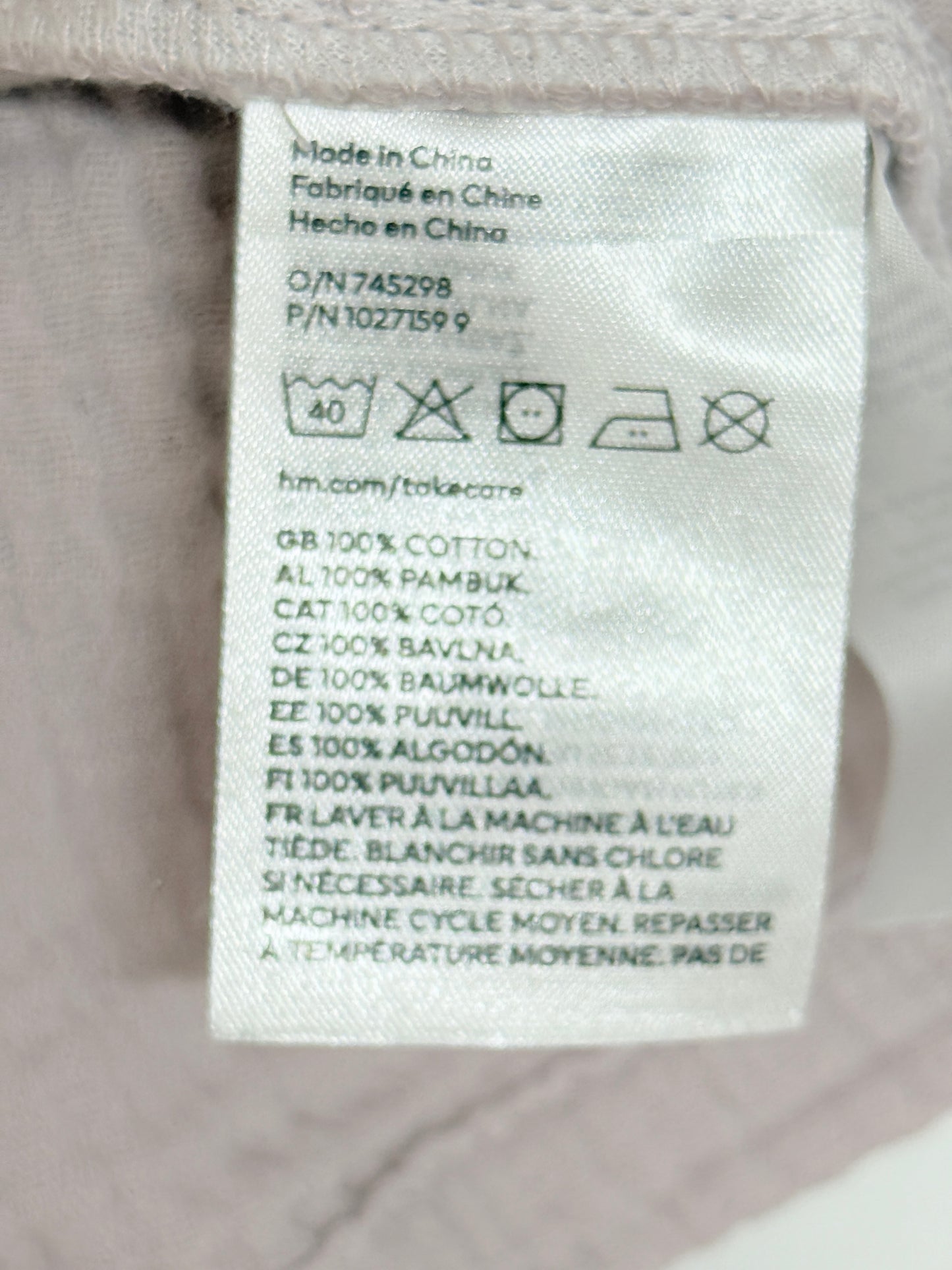 H&M Cotton Dress 3-4y