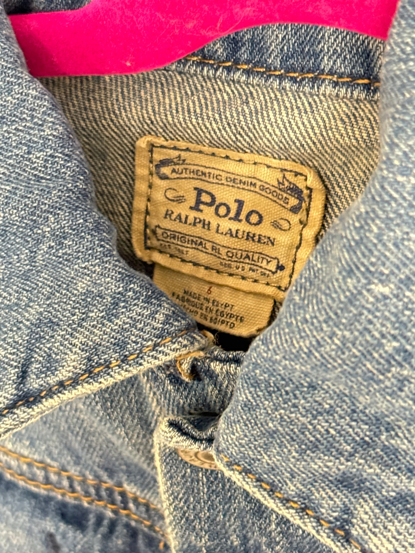 Ralph Lauren Polo Jean Jacket 6y New With Tags