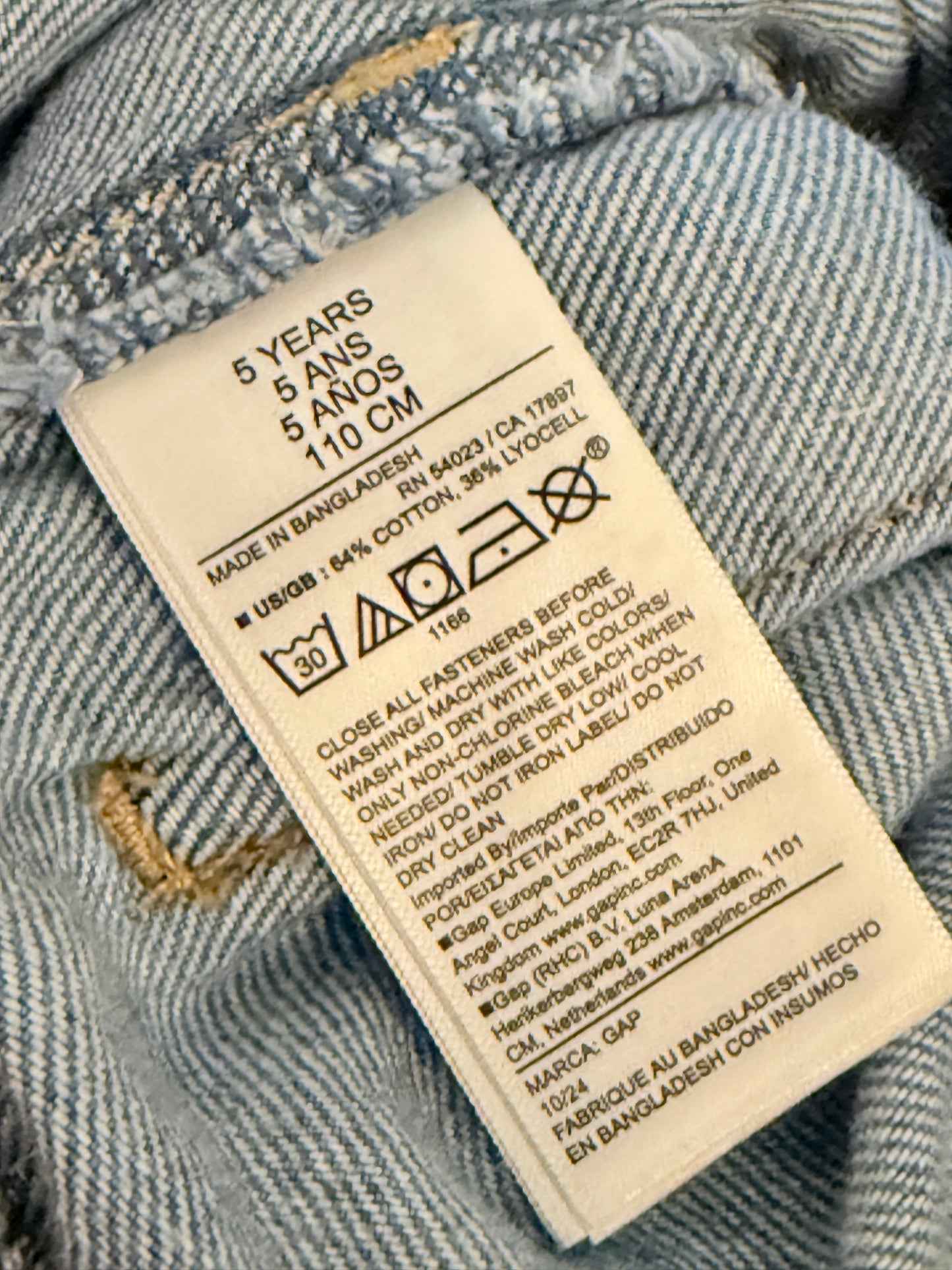 Gap Kids Denim Skort – Size 5 Years