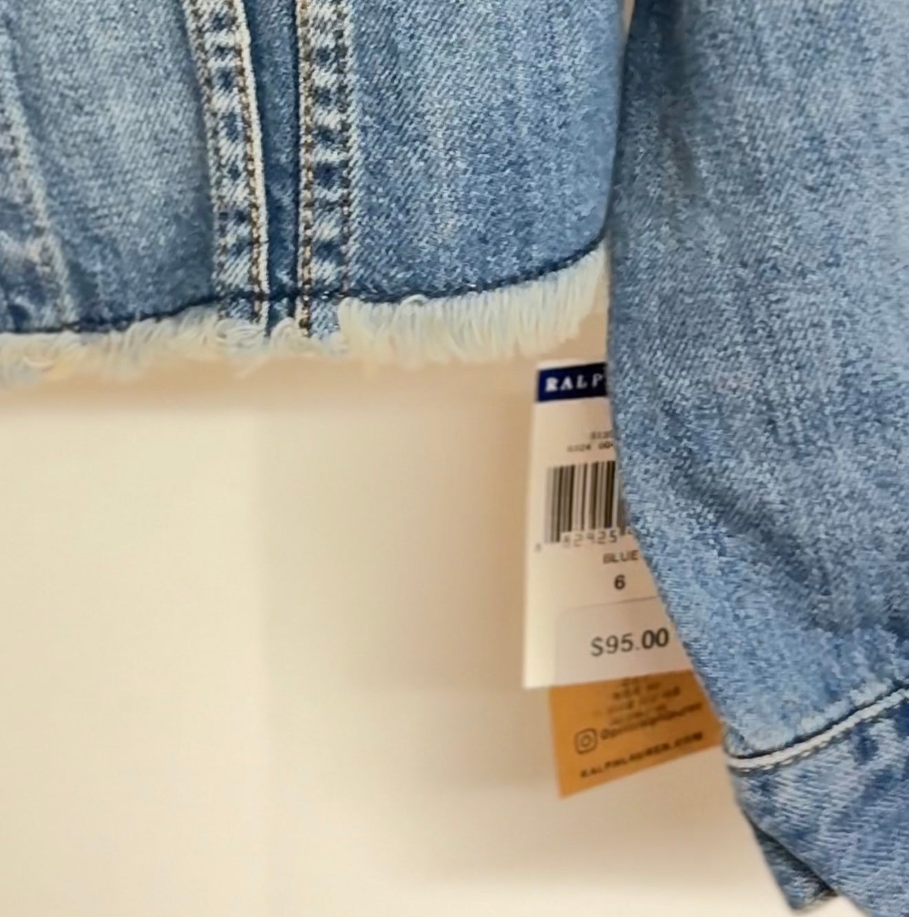 Ralph Lauren Polo Jean Jacket 6y New With Tags