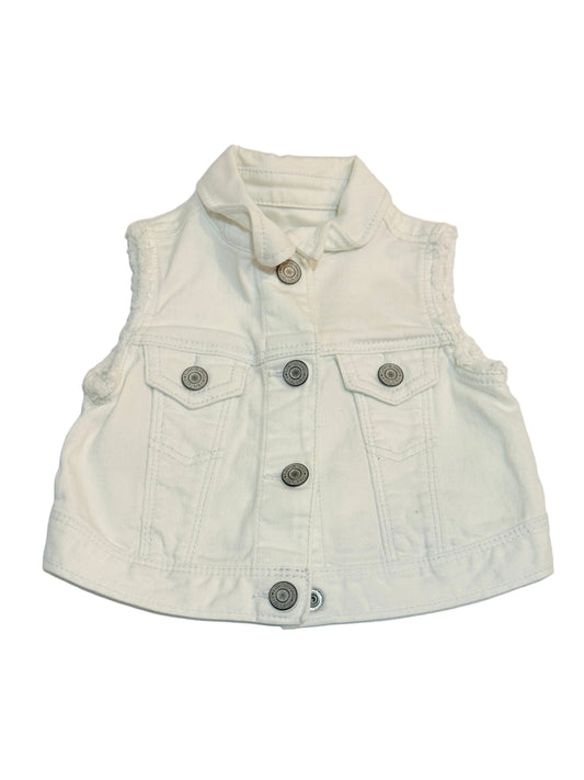 babyGap White Denim Vest 18-24m