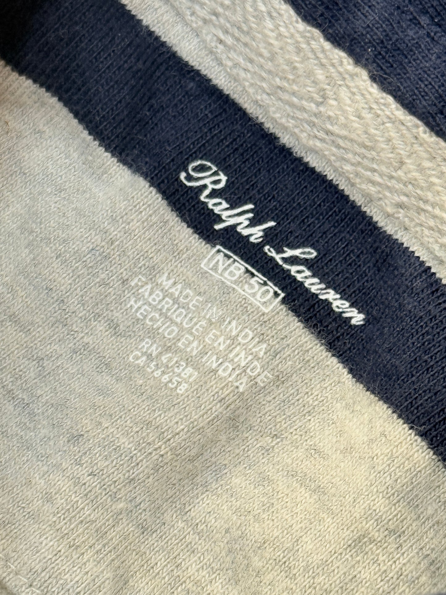 Cotton Ralph Lauren Onesie NB